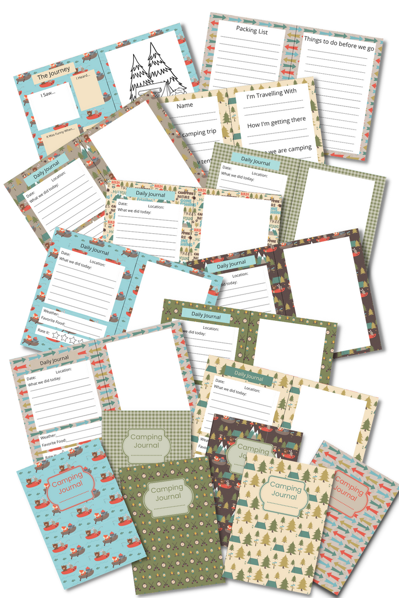 Printable Kids Camping Journal – non-screen-activities-for-kids