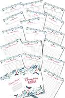 Christmas planner for binders