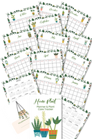 house plant planner worksheets binder