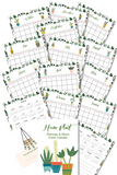 house plant planner worksheets binder