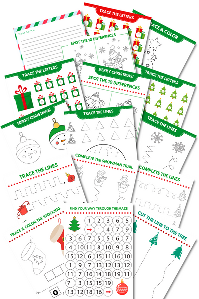 Christmas activity worksheets for kids