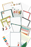 kids christmas note paper sheets
