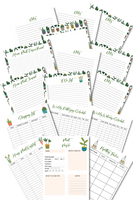 printable house plant record sheets