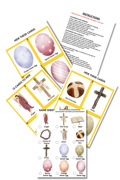 Religious Catholic Easter Scavenger Hunt for Kids Church Youth Group