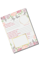 Floral Mother's Day Letter