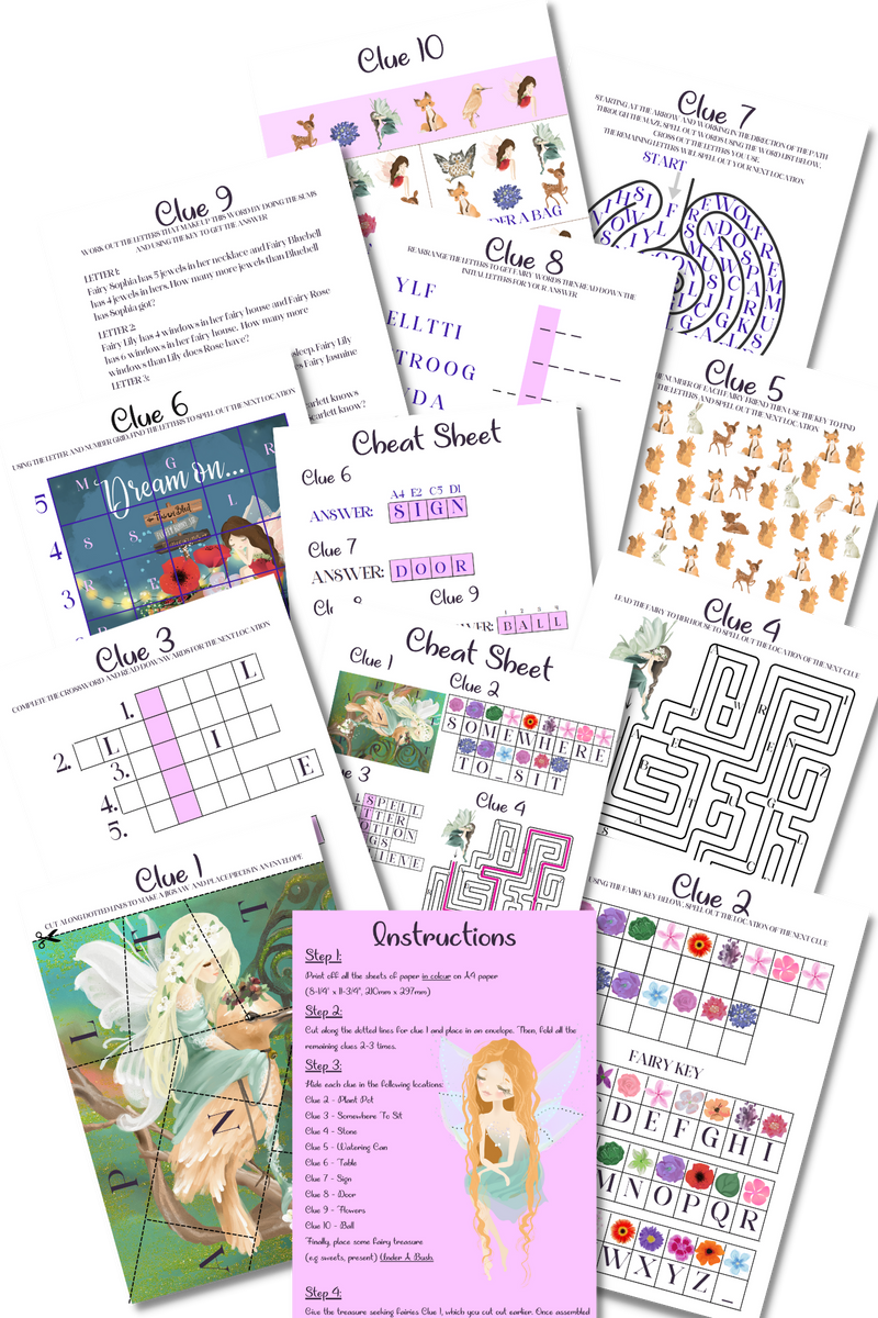 Indoor Fairy Treasure Hunt – non-screen-activities-for-kids