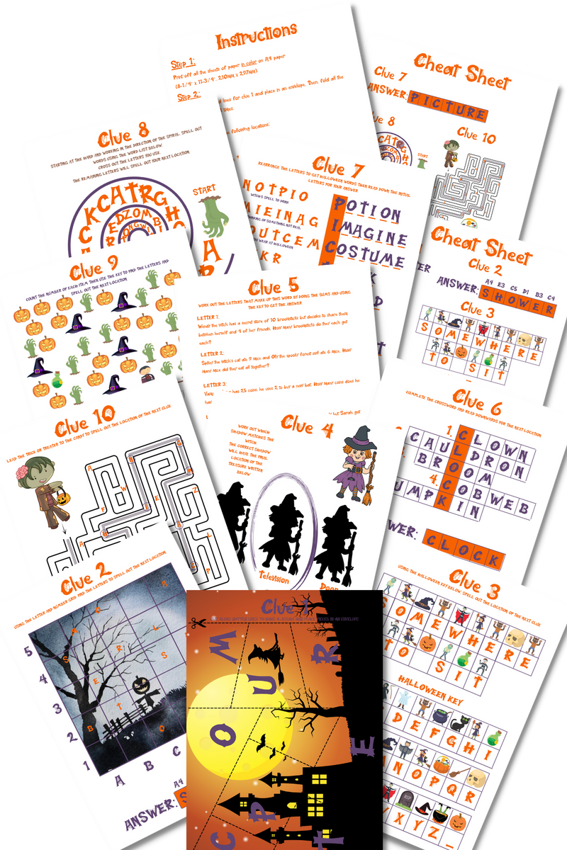 Indoor Halloween Treasure Hunt nonscreenactivitiesforkids